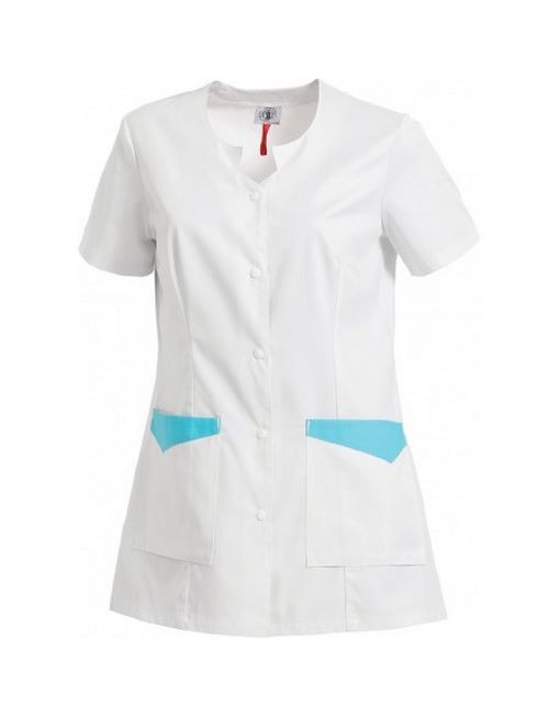 Tunique femme Sonia blanc / azur
